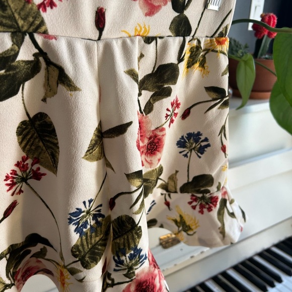 Mine High Waist Pink and Green Floral Shorts - Picture 12 of 15